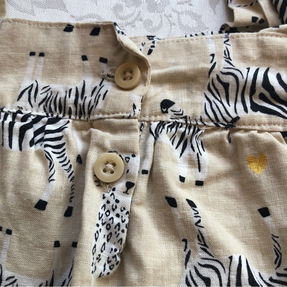 Koala kids Toddler Girls Size 3T Sleeveless Summer Dress Safari Animal Tan/Black - Picture 10 of 14